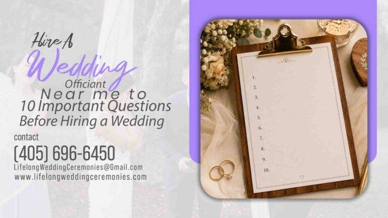 Important Questions Before hiring wedding officiant