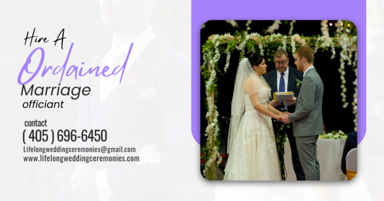 Ordained marriage officiant